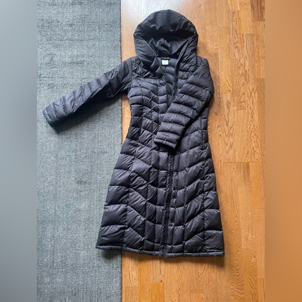 Patagonia womens downtown loft parka long coat jacket XS extra small black
